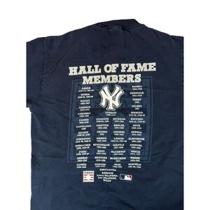 Vintage New York Yankees Hall Of Fame Members MLB T-Shirt Navy Blue MLB Mens